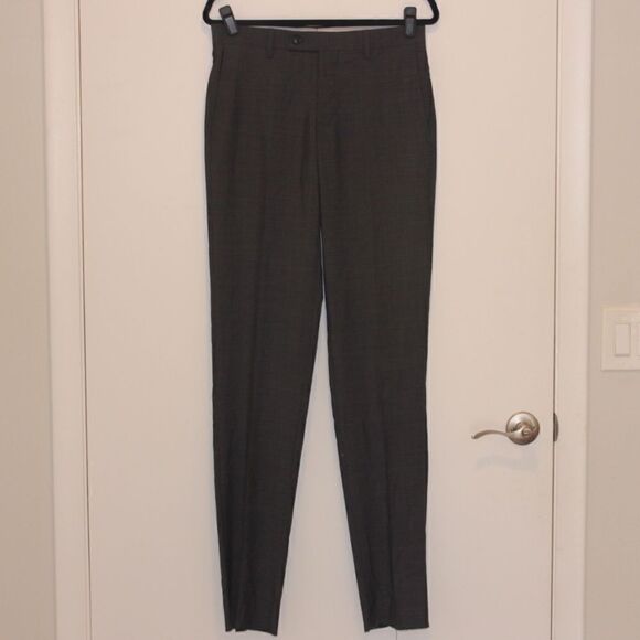 TED BAKER Dark Gray Wool Men  Dress Pants Size 31R - Picture 2 of 13